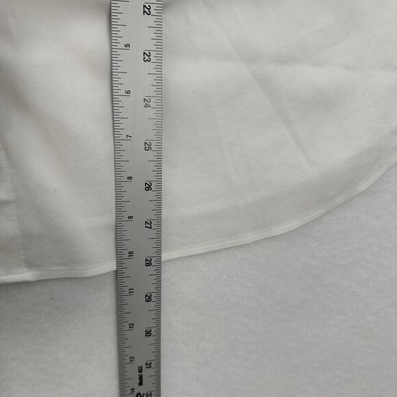 New Foxcroft Button Front Non Iron Shirt Womens 1X White Capsule Office Career - Picture 12 of 13